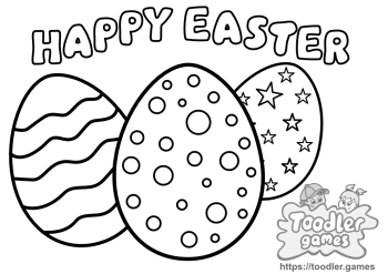 Easter eggs coloring